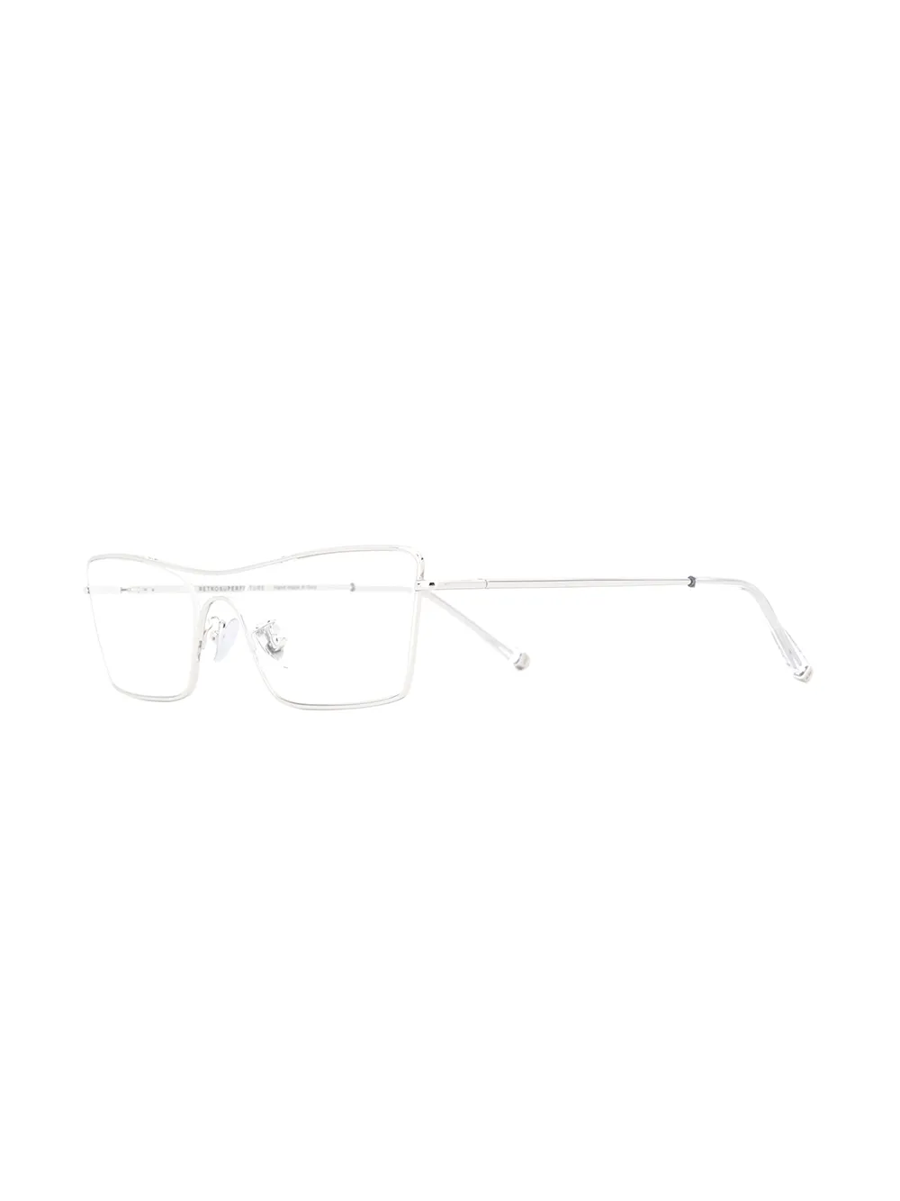 Retrosuperfuture Numero 67 bril met oversized montuur - Zilver