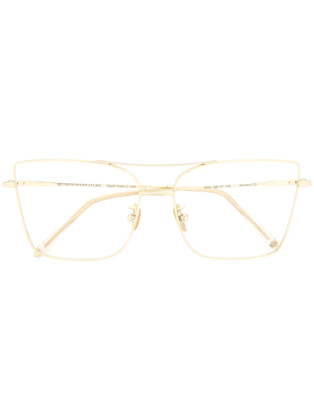

Retrosuperfuture lentes de sol Numero 70 oversize - Dorado