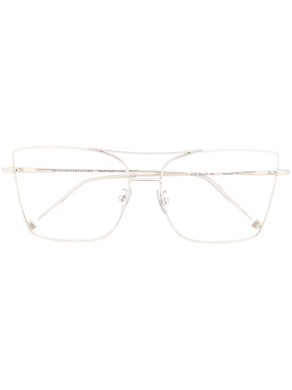 

Retrosuperfuture lentes de sol Numero 70 oversize - Metalizado