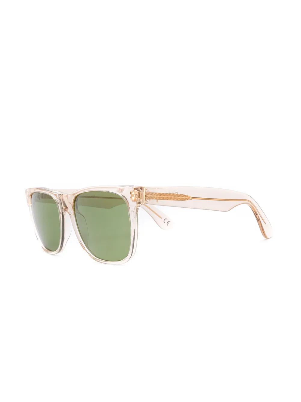 Retrosuperfuture Bril met klassiek hoekig montuur - Beige
