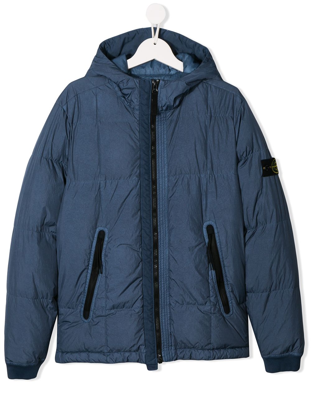 фото Stone island junior куртка на молнии с логотипом