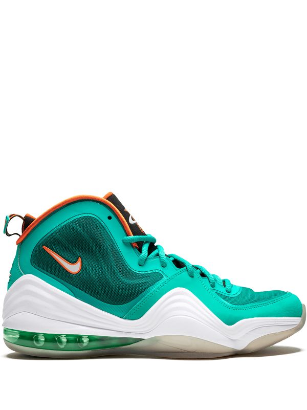 Shop green Nike Air Penny 5 sneakers 