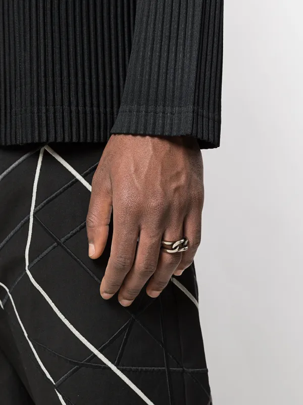 WERKSTATT:MÜNCHEN チェーンリンク リング | シルバートーン | FARFETCH JP