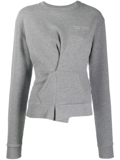 UNRAVEL PROJECT wrap detail sweatshirt 