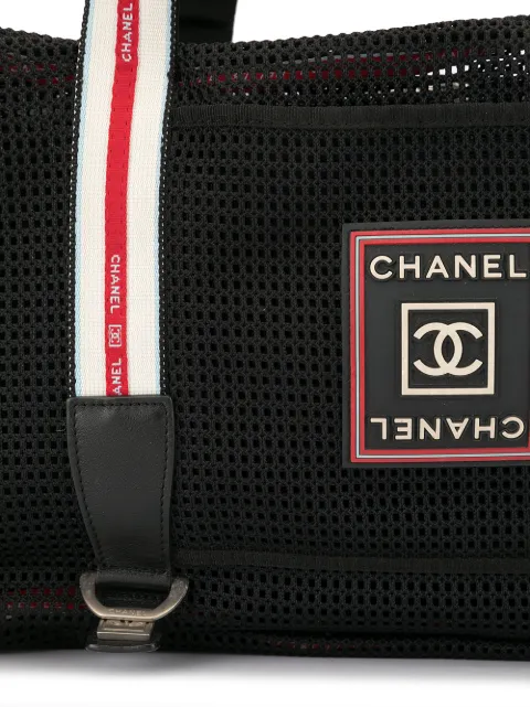 Chanel Pre Owned Sports Line Travel Bag 11339489 Black Farfetch