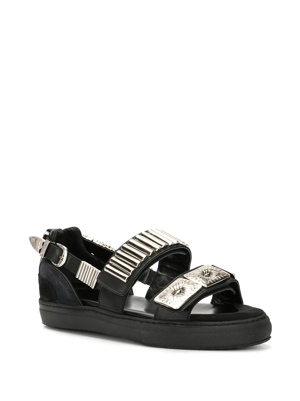 Toga Pulla Verfraaide sandalen - Zwart