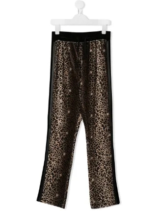 leopard print tracksuit bottoms