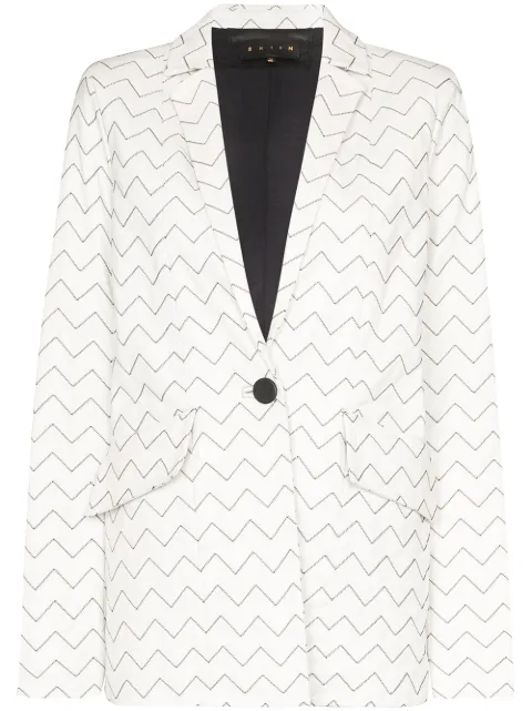 Skiim Magda zigzag stitch blazer