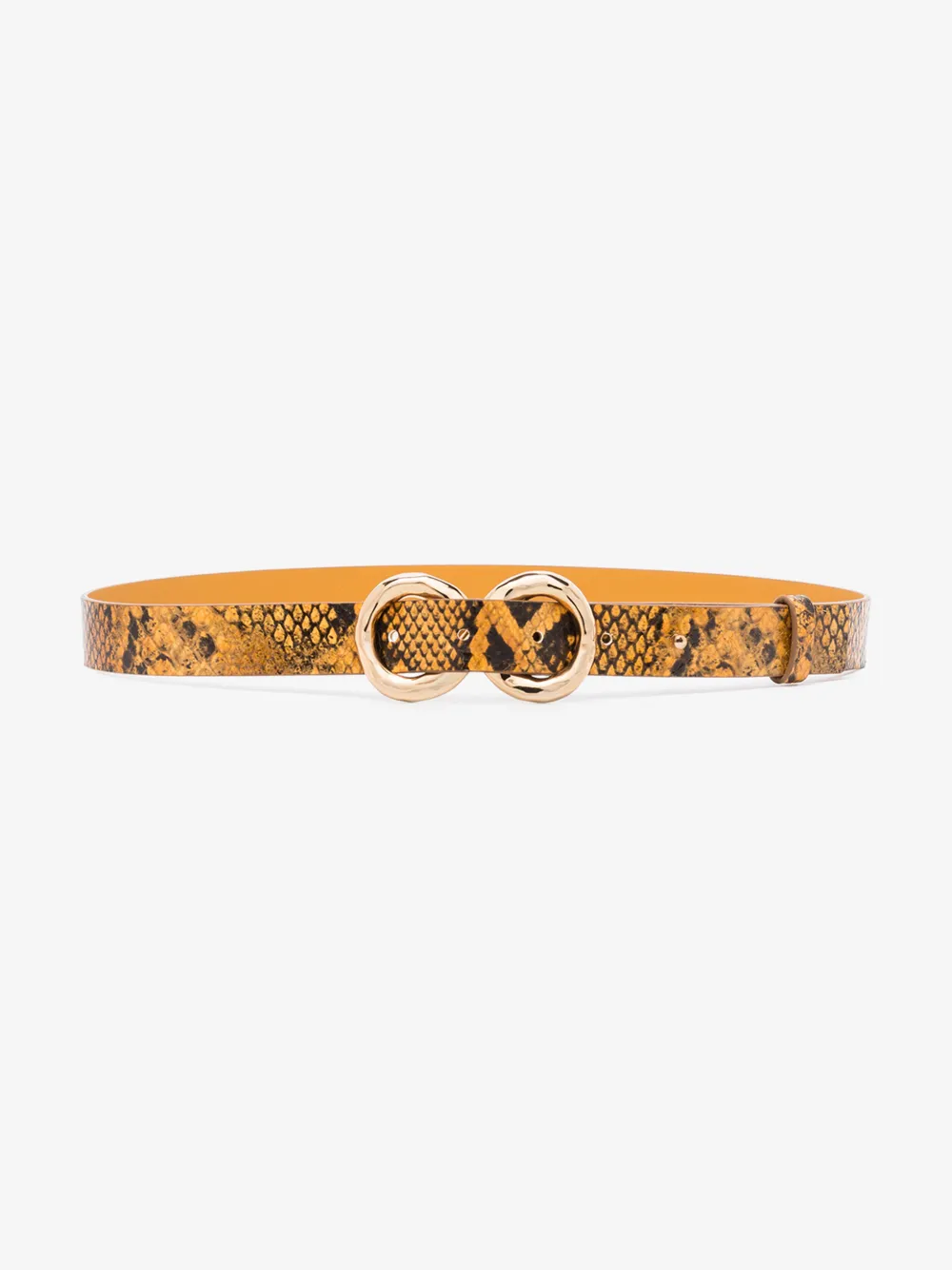 REJINA PYO BROWN INFINITY SNAKE PRINT BELT,TB00214313958