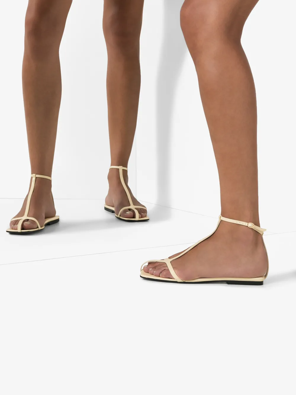 NEOUS YELLOW JACQUI LEATHER SANDALS,00176A1514314158