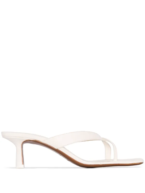 white cross strap sandals