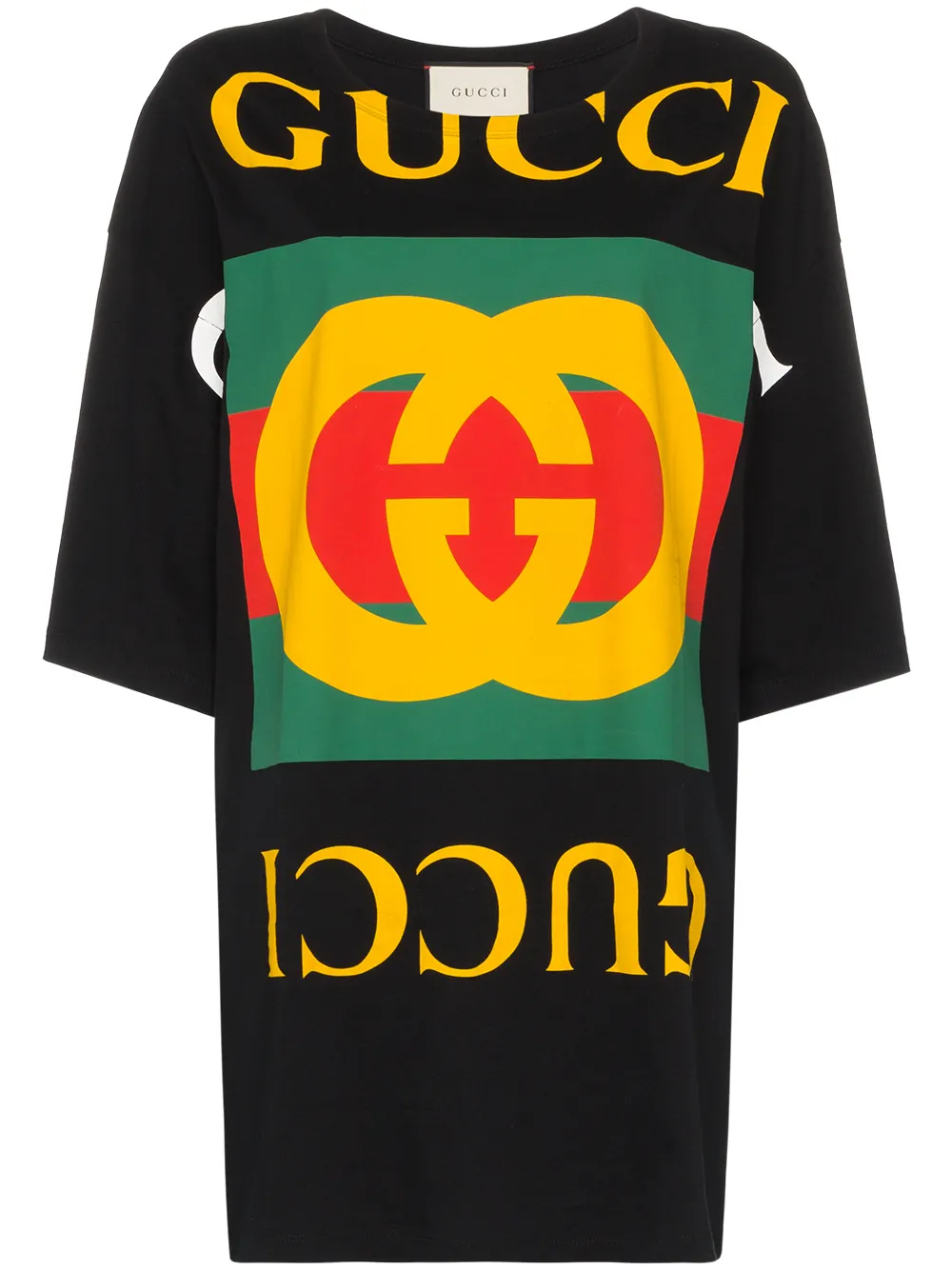 Gucci T-shirts oversized logo print T-shirt