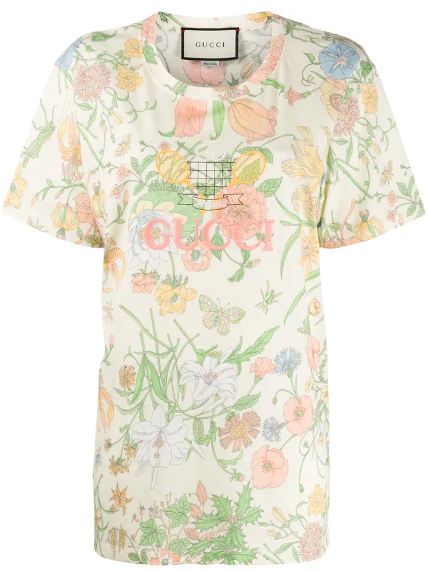 gucci flower t shirt