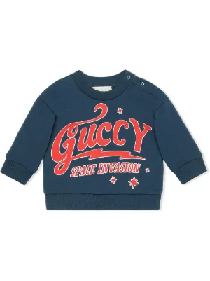 baby sweatshirt with gucci logo
