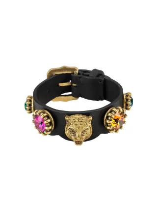 Gucci レザー ブレスレット Farfetch