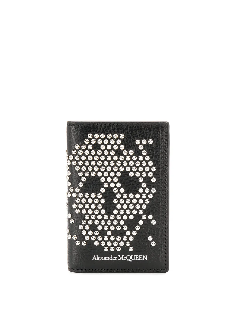

Alexander McQueen embellished skull bi-fold wallet - Black