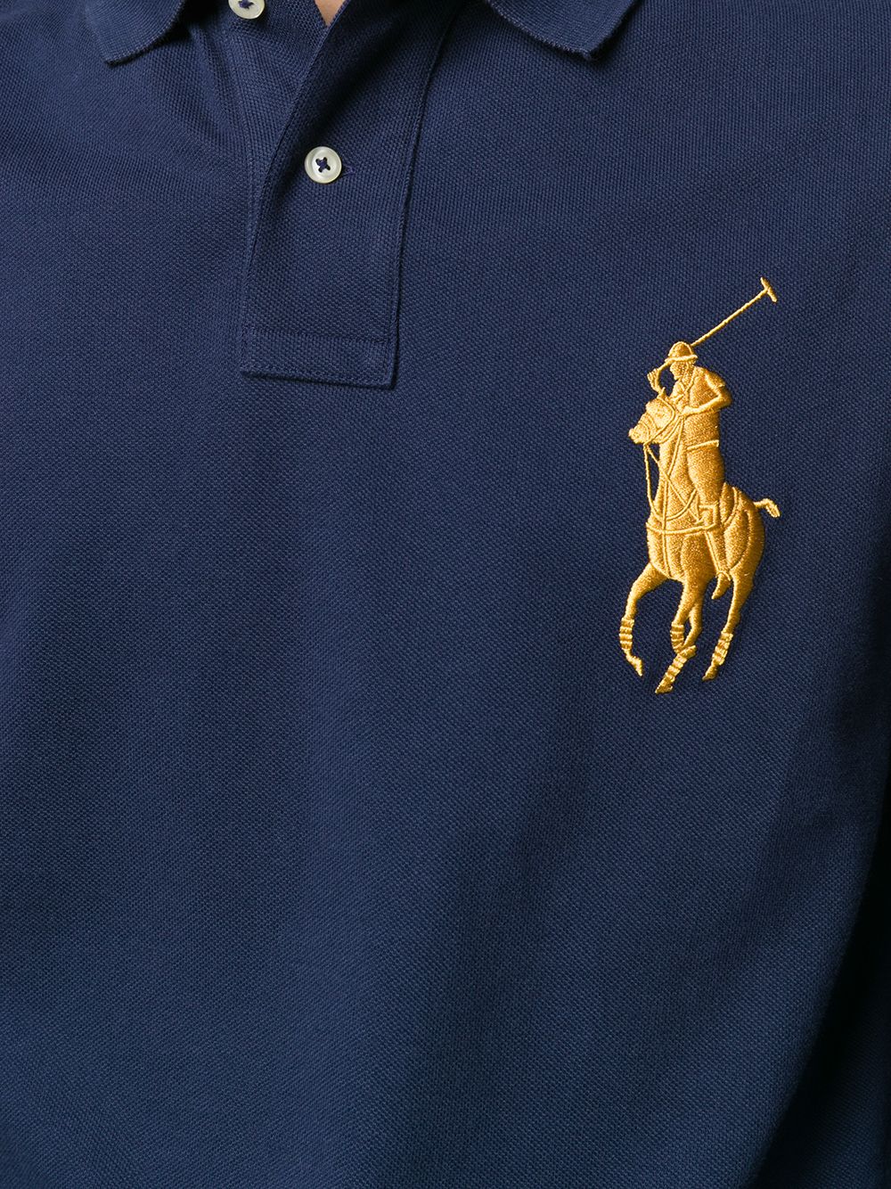 фото Polo ralph lauren рубашка-поло с вышитым логотипом