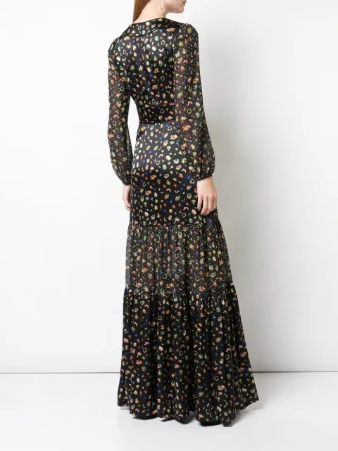 CYNTHIA ROWLEY CAROLINE TIERED MAXI DRESS