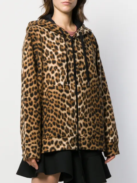 N°21 ANIMAL PRINT HOODED JACKET
