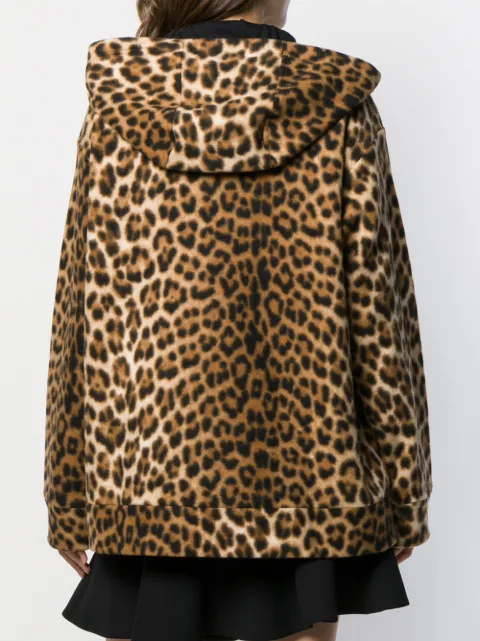 N°21 ANIMAL PRINT HOODED JACKET
