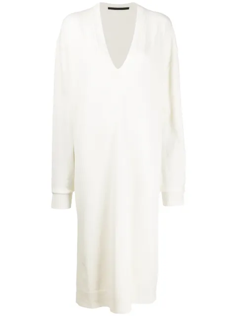 Click to view more detailed imagery on our partner's website Haider Ackermann Oversized Jumper Dress In White