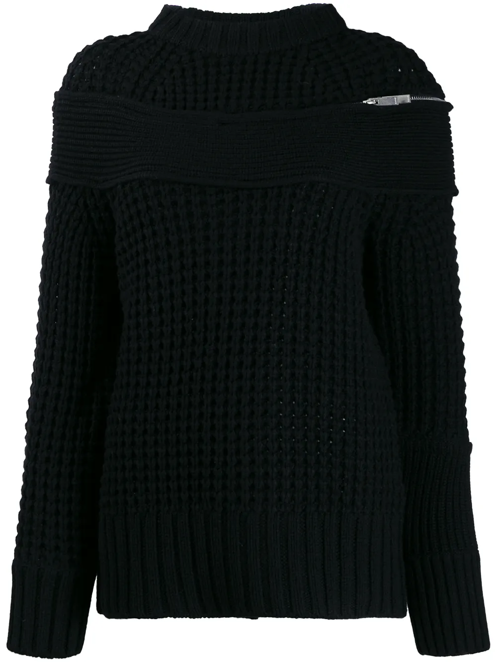 Sacai деконструированный джемпер Sacai деконструированный джемпер