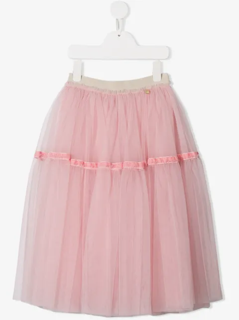 Simonetta falda midi de tul