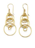 IPPOLITA 18kt yellow gold small Classico smooth Jet Set diamond earrings