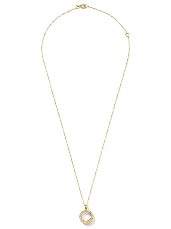 Gold Ippolita 18kt Yellow Lollipop Crystal And Diamond Small Pendant Necklace With Express Delivery Farfetch - Small Gold Pendant