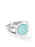 IPPOLITA small Lollipop diamond, turquoise and quartz ring - Silver