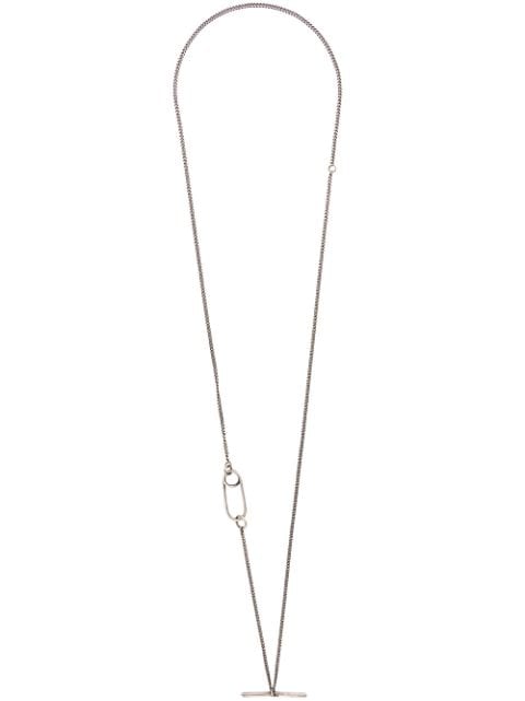 WERKSTATT:MÜNCHEN safety pin pendant necklace