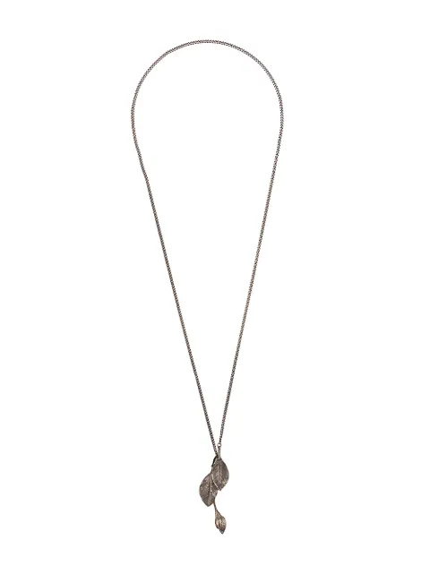 WERKSTATT:MÜNCHEN leaf-pendant necklace