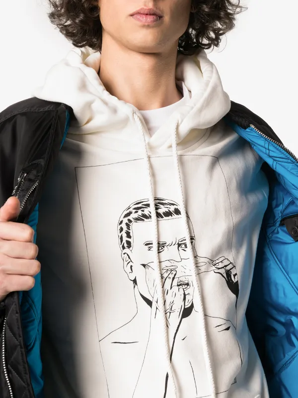 face print hoodie