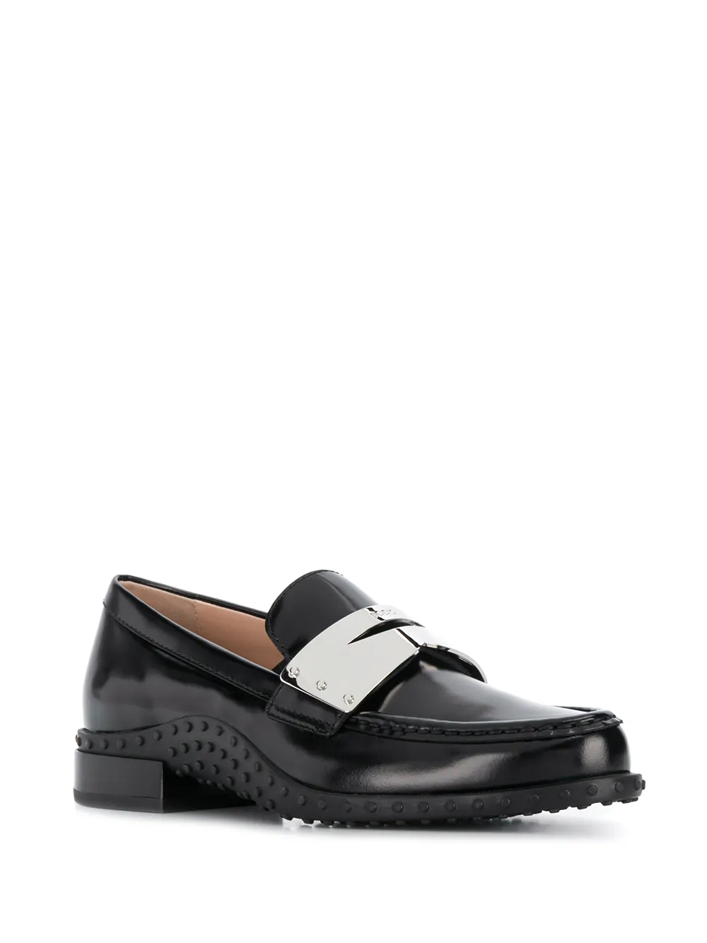 Tod's Loafers met contrast - Zwart
