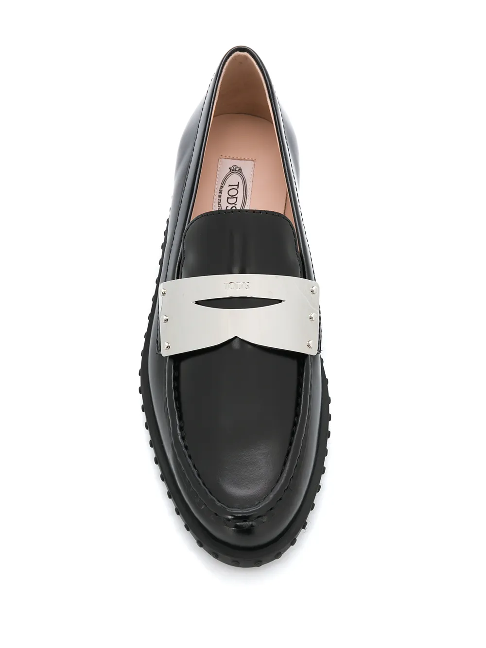 Tod's Loafers met contrast Zwart