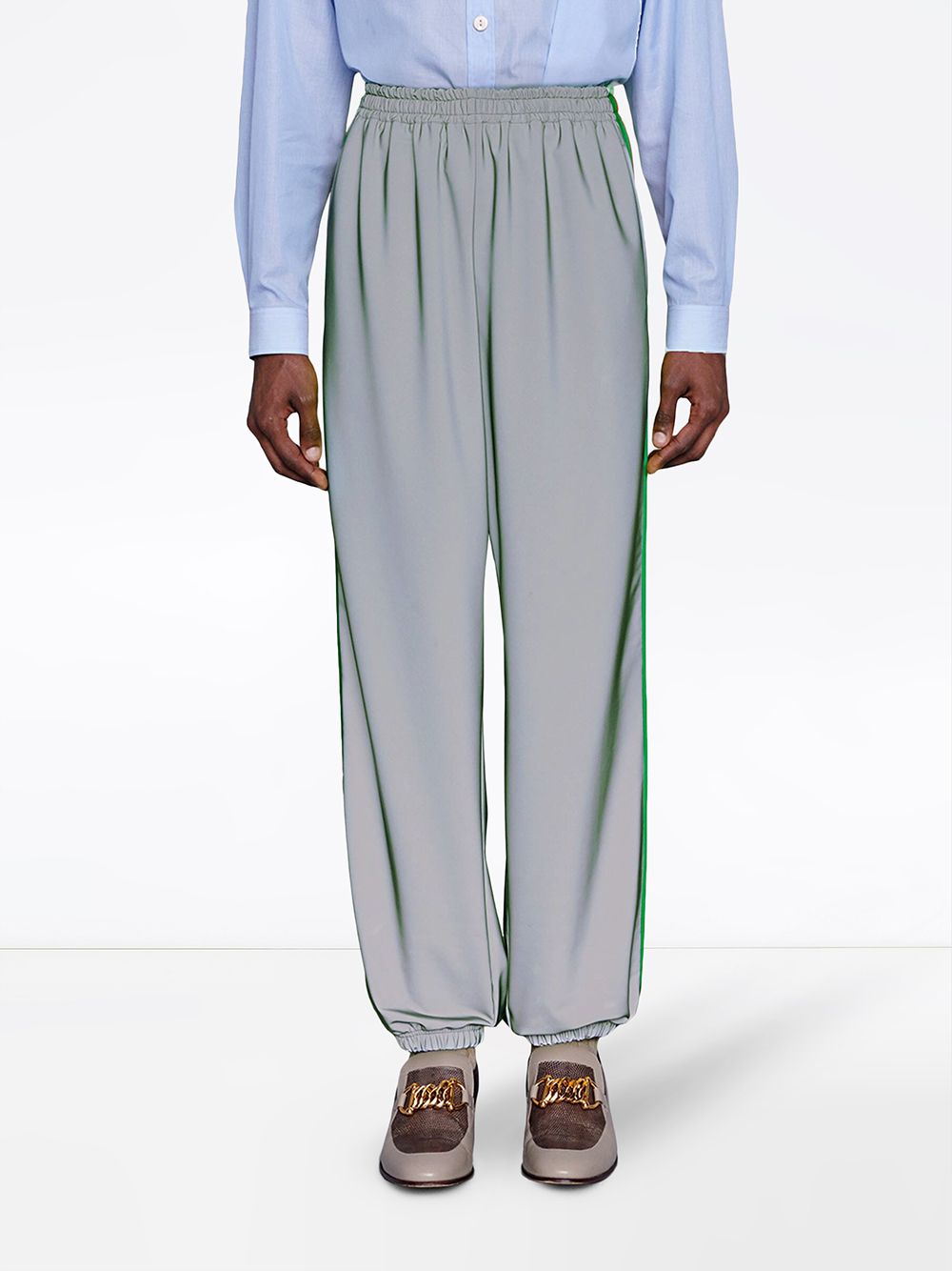 фото Gucci спортивные брюки с отделкой Web на лампасах