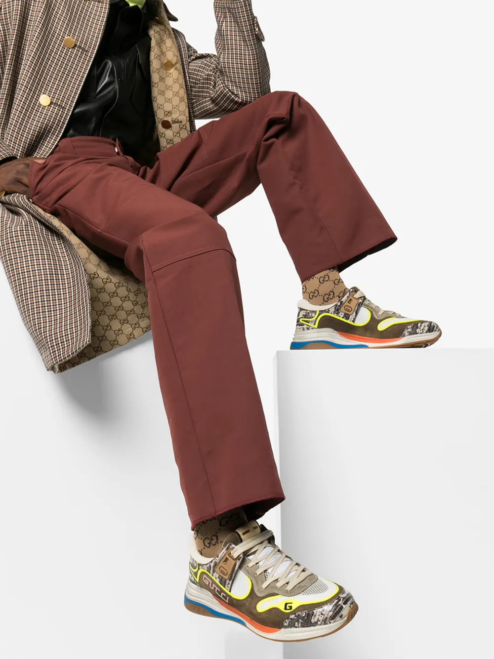 GUCCI MULTICOLOURED ULTRAPACE SNEAKERS,5923451LH1014318017