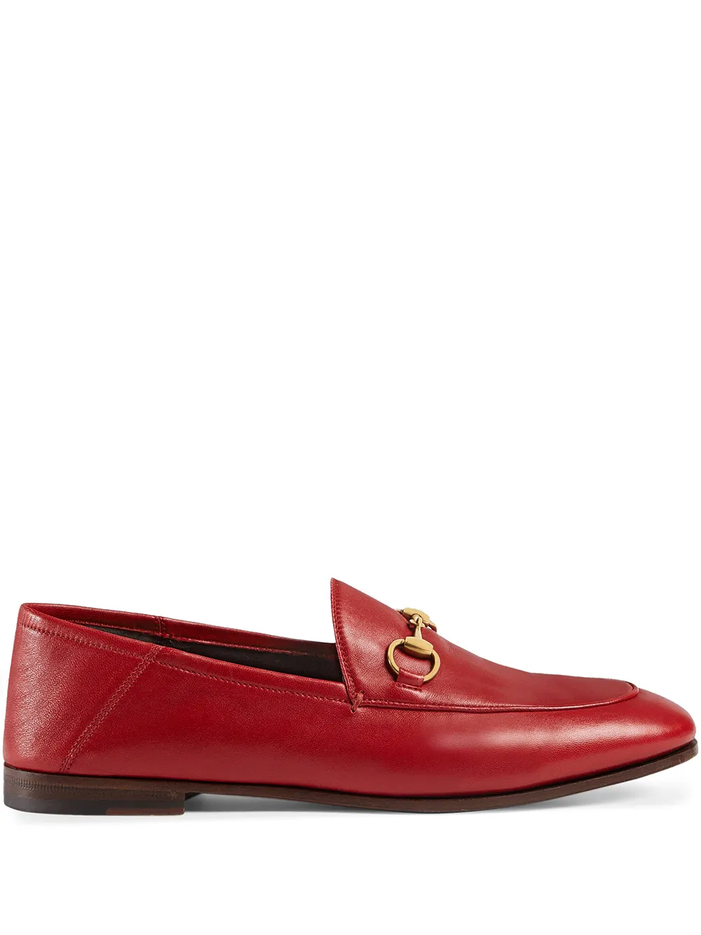 

Gucci mocasines Brixton con detalle horsebit - Rojo