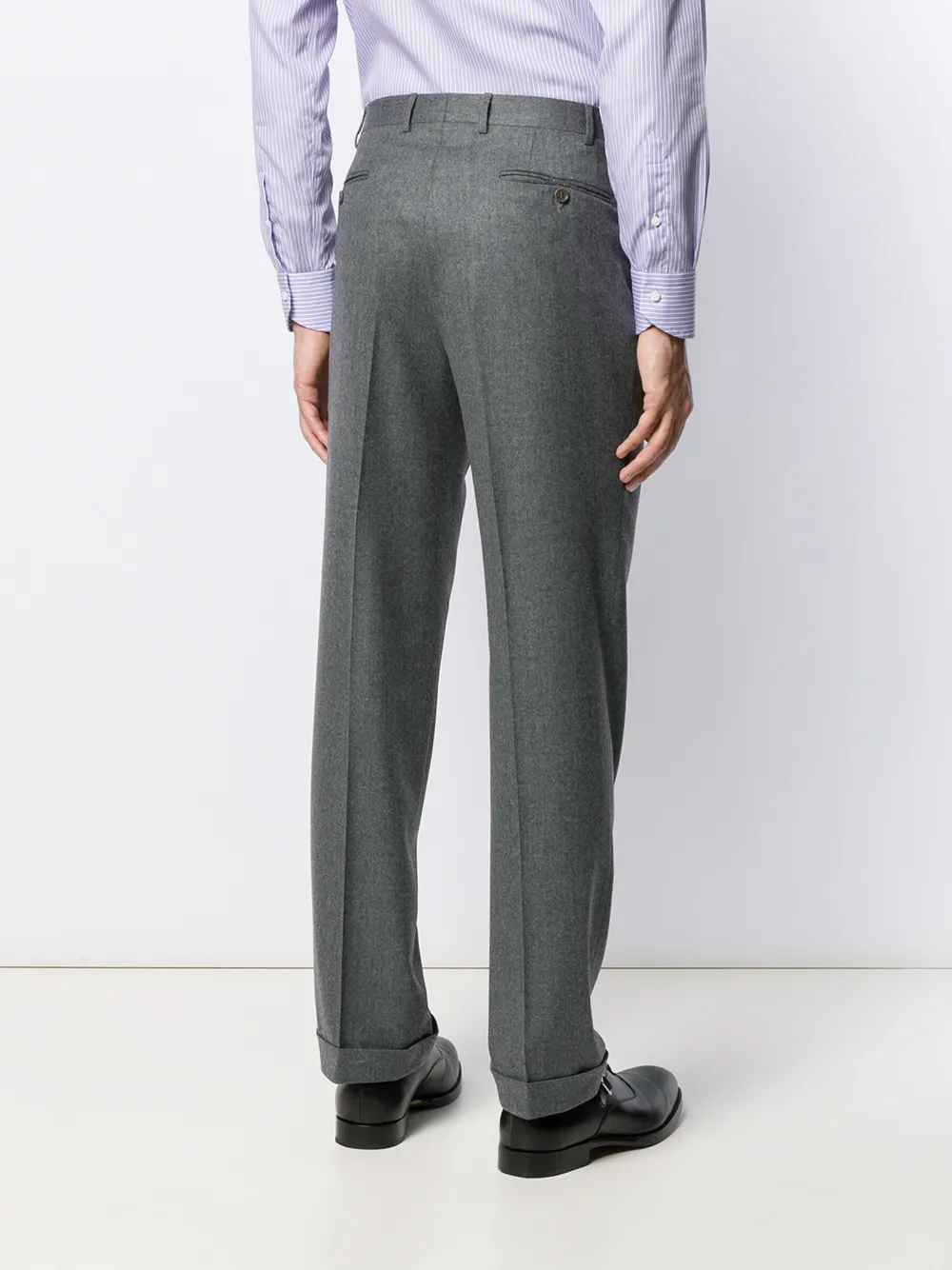 Canali Straight broek Grijs