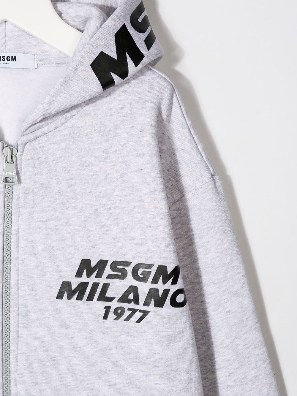 фото Msgm kids худи на молнии с логотипом