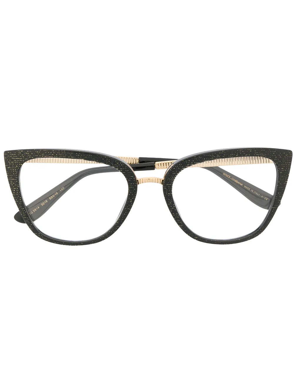 фото Dolce & gabbana eyewear очки в оправе 'кошачий глаз'