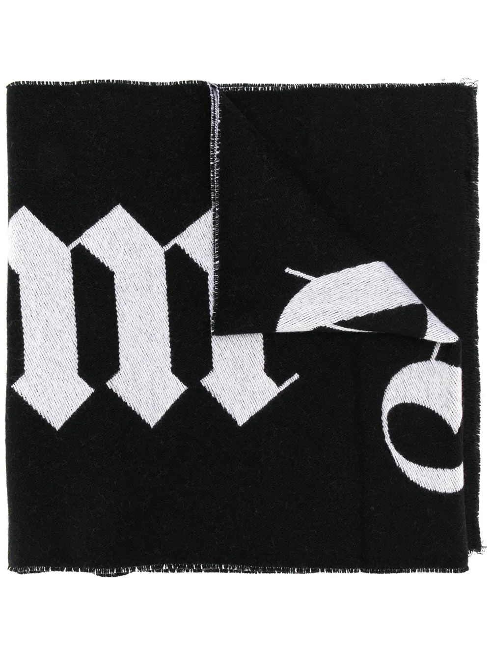Palm Angels large logo scarf | Black | Image 1