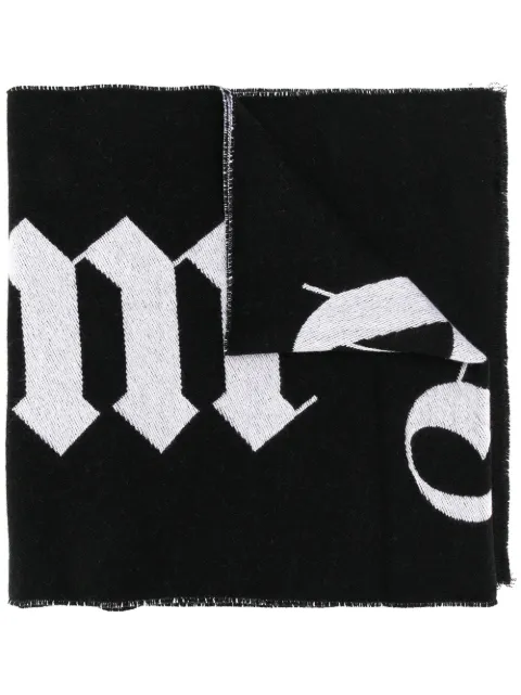 Palm Angels large logo scarf