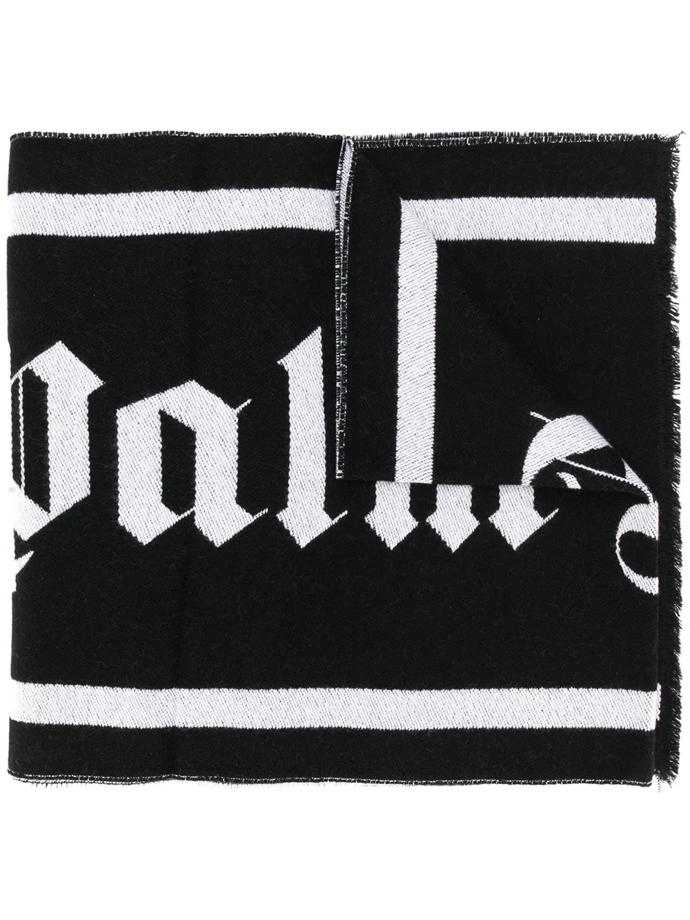 Palm Angels logo scarf | Black | Image 1