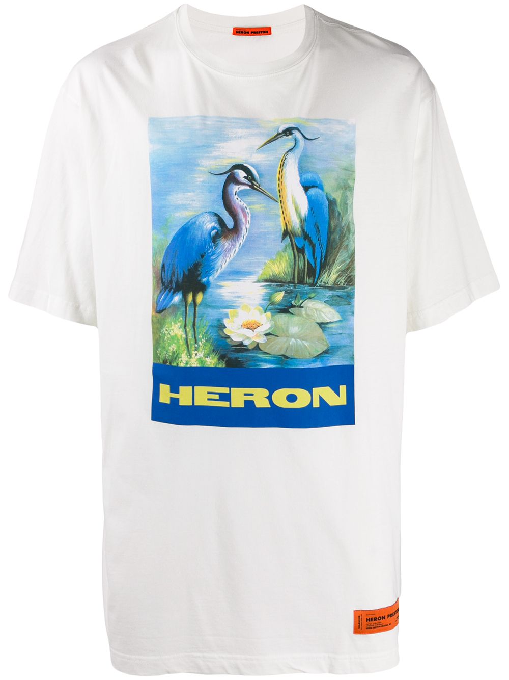 фото Heron Preston футболка с графичным принтом и логотипом