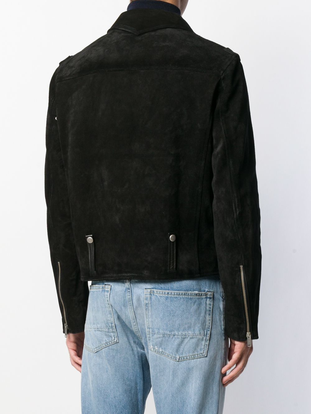 Shop Golden Goose zipped biker jacket with Express Delivery - FARFETCH