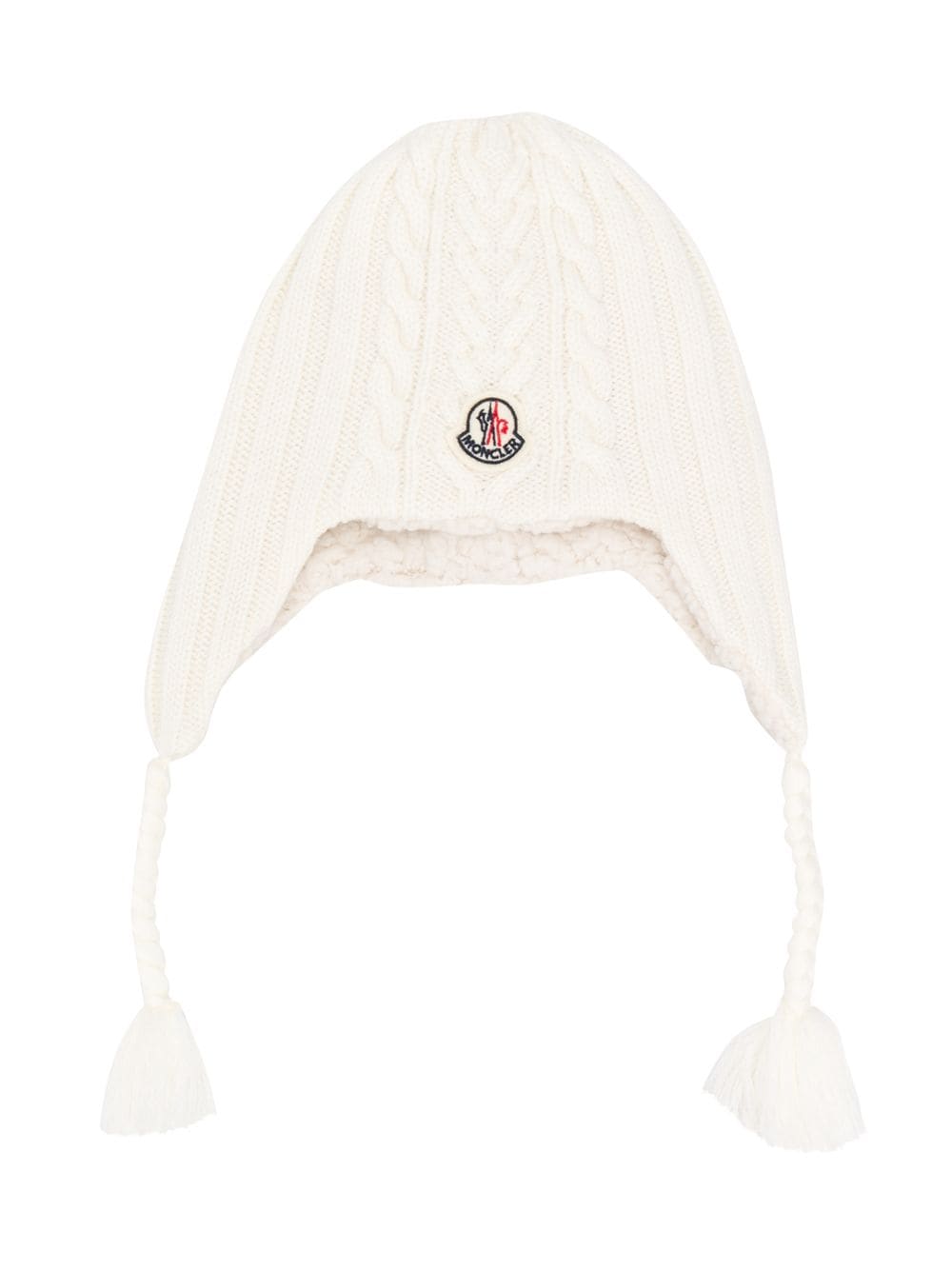 Moncler Enfant трикотажная шапка с логотипом Белый 9924205A9270 14320249