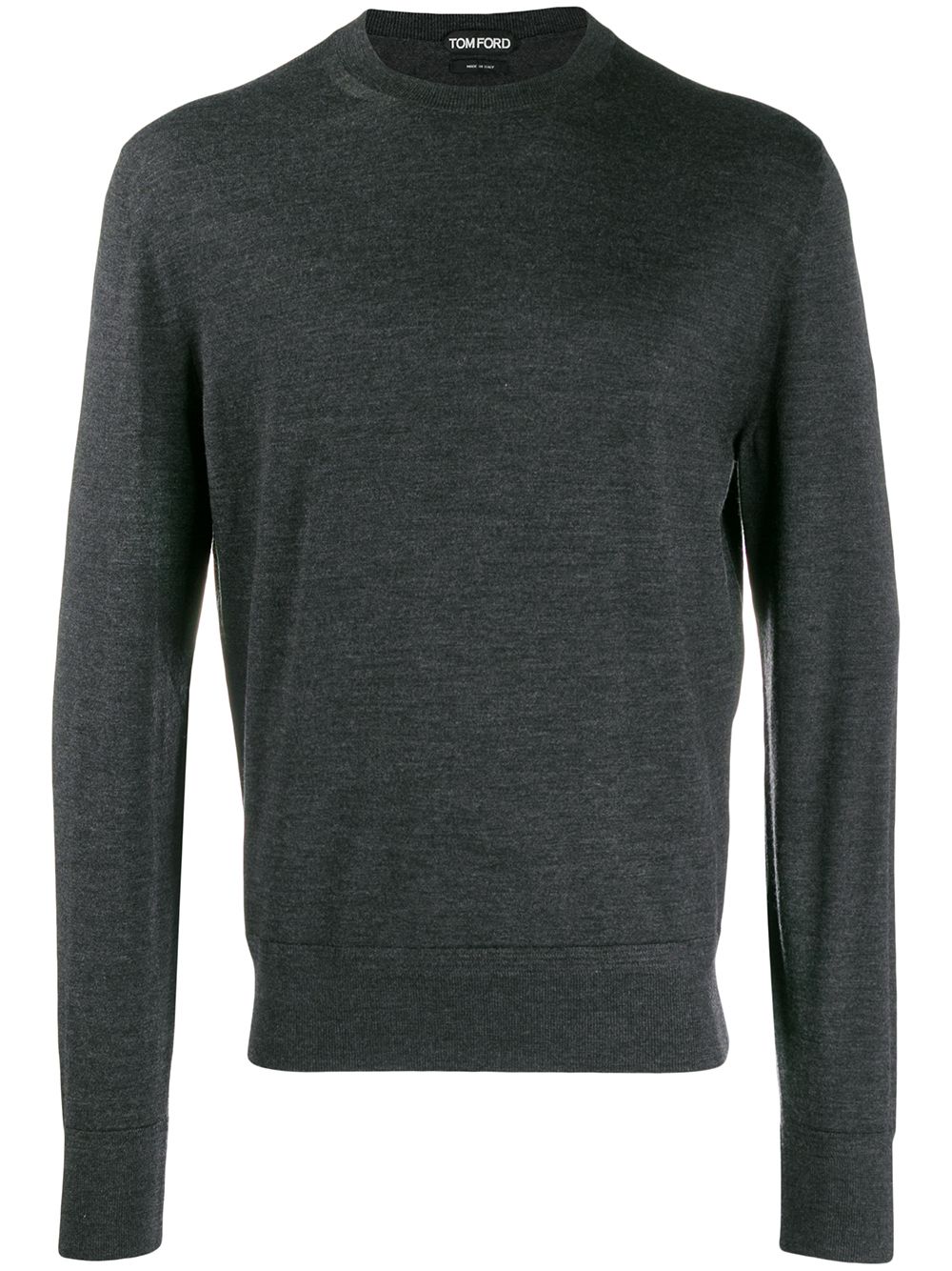 

TOM FORD crew neck knitted jumper - Grey