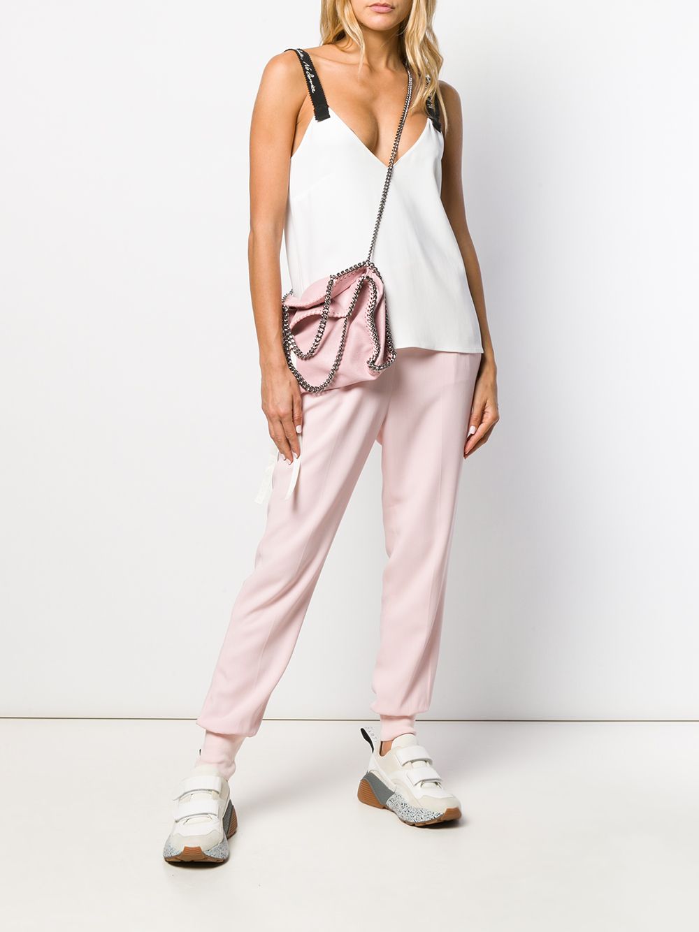 Shop Stella Mccartney Julia Loose Fit Trousers In Pink