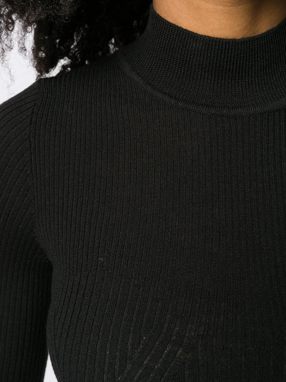 Alberta Ferretti Geribbelde trui Zwart